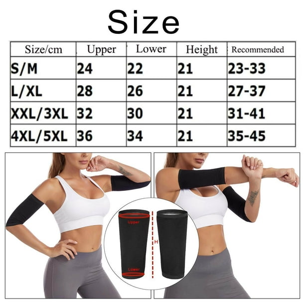 2 Pair Arm Sleeves for Plus Size Women, Slim Upper Arm Compression Shapers  Wraps, 1 Pair Calf Compression Sleeves Included : : Health &  Personal Care