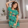 thumbnail image 3 of Lsque Cute Sushi Pattern Nightgowns for Women Sleep Shirts Short Sleeve Nightshirt Pullover Nightdress Soft Sleepwear Relaxed Fit Nightdress, 3 of 6