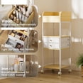thumbnail image 3 of Carrito organizador de maquillaje TidyStash con cajones de madera natural, 3 of 9