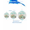 Wind Spinner Happy Easter Green Truck Eggs Spring Flowers Rustic Wood