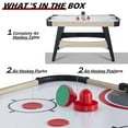 thumbnail image 2 of RayChee  Air Hockey Table, Indoor Powered Hockey Game Table for Adults and Kids w/2 Pucks, 2 Pushers, Digital LED Scoreboard, Powerful 12V Motor, 2 of 7
