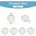 thumbnail image 3 of 200pcs 304 Stainless Steel Pendants 8mm Diameter Flat Round Stamping Blank Tag Metall Charms 1mm Small Hole for Necklace Earring Jewelry Making Stainless Steel Color, 3 of 6
