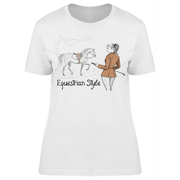 Equestrian Style T-Shirt Women -Image by Shutterstock, Female XX-Large