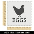 thumbnail image 2 of Eggs Text with Chicken Farm DIY Cookie Wall Craft Stencil - 7.0 Inch, 2 of 5