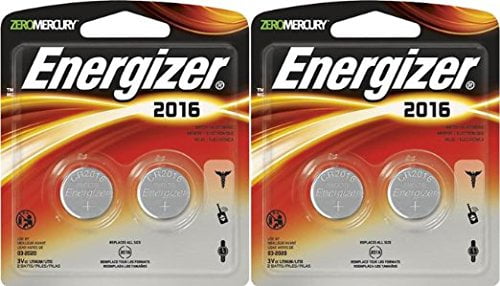 Energizer 2016 Lithium Coin Battery, 2 Pack For Multipurpose - 3 V DC - Lithium (Li) - 2 / Pack