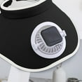 thumbnail image 4 of HJYCHN Solar Powered Summer Sun Hat with USB Rechargeable Fan for Outdoor Women's Wide Brim Sun Visor Black One Size, 4 of 4