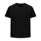 thumbnail image 3 of pstuiky camisetas para hombre, Camiseta informal de manga corta con cuello vuelto y botones laterales para hombre camisas casuales para hombre xxl, 3 of 5