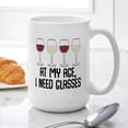 thumbnail image 6 of CafePress - Age My Age I Need Glasses - 15 oz Ceramic Large White Novelty Mug, 6 of 6