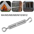 thumbnail image 3 of M4-M16 304 Hook Eye Adjustable Wire Rope Tensioner Flower Basket Screws Set M10, 3 of 9