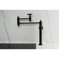 thumbnail image 3 of Kingston Brass KS3705RX Belknap Deck Mount Pot Filler Faucet, Oil Rubbed Bronze, 3 of 7