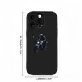 thumbnail image 3 of Sleek Black iPhone 15 Pro Case - Lightweight Yellowing Resistant with Stylish Motorcyclist Illustration - Perfect Fit for iPhone 15 Pro, 3 of 6