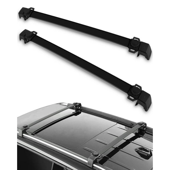 CCIYU Roof Rack Crossbar Fit for Jeep Compass 2.0L 2.4L 2011-2016 2pcs Aluminum Car Top Luggage Carrier Rails