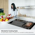 thumbnail image 6 of 30-in 4 burners Smooth Surface (Radiant) Black Electric Cooktop with Bridge Element, 6 of 7