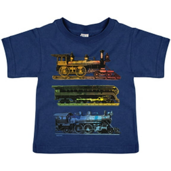 Watercolor Trains Shirt  4T
