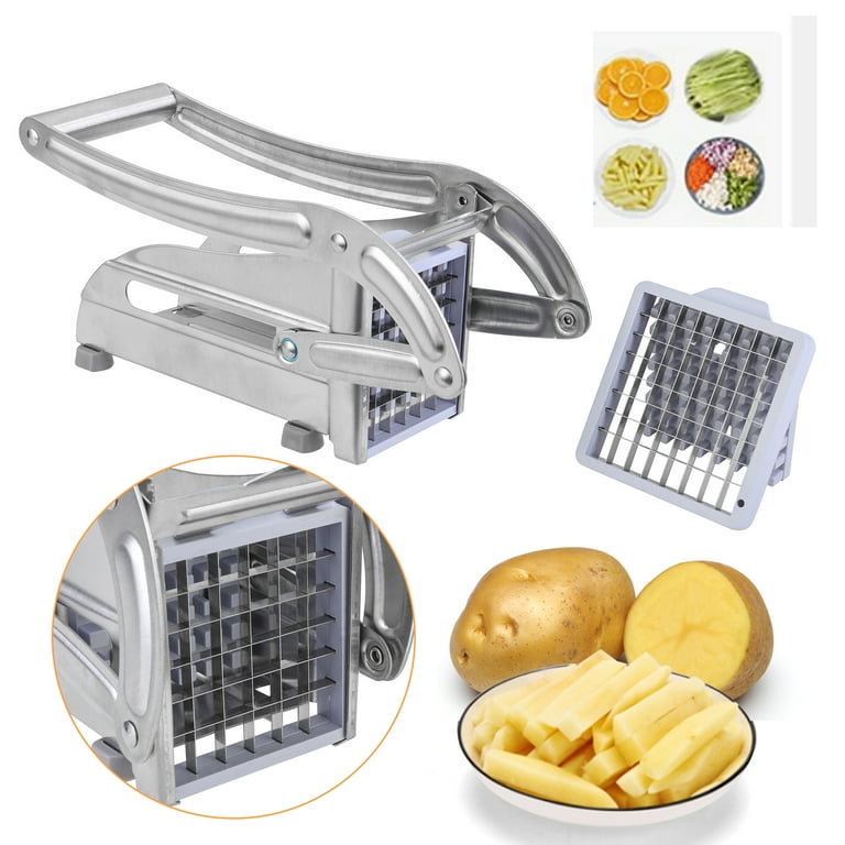 LELINTA Stainless Steel Manual Potato Cutter French Fries Slicer Potato  Chips Maker Meat Chopper Dicer Cutting Machine Tools for Kitchen Vegetable  Chopper 