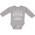 thumbnail image 3 of Inktastic Little Sister Gift Girls Long Sleeve Baby Bodysuit, 3 of 5