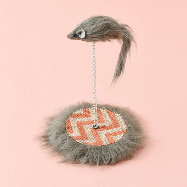Juguete de plumas perfecl Varita Interactiva para gatos ratón ejercicio gris 20x20x24cm