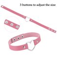 thumbnail image 2 of Collier Ras du Cou Cœur Creux pour Femmes Filles Collier Punk Bijoux Fête Club Col Féminin, 2 of 8
