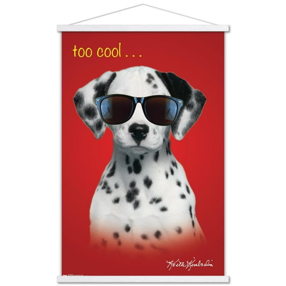 Keith Kimberlin - Dalmatian Puppy - Too Cool Wall Poster with Wooden Magnetic Frame, 22.375" x 34"