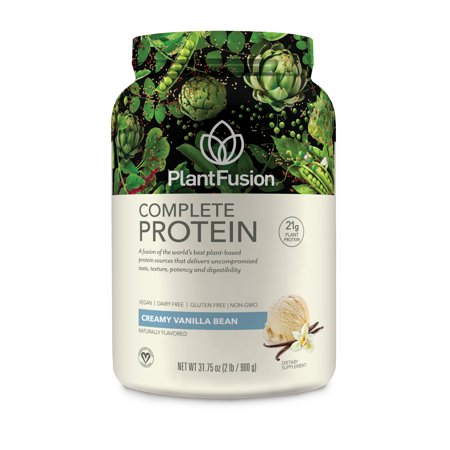 PlantFusion Complete Plant Protein Powder, Vanilla, 21g Protein, 2.0 Lb