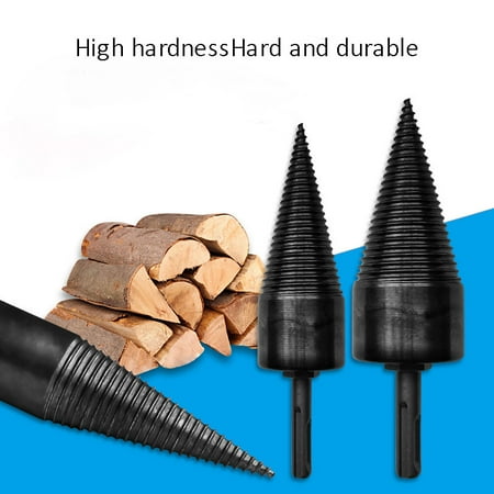 Wood Splitting Drill Bit Wood Log Splitter Wedge Wood Auger Firewood Screw Splitting Cone