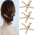 thumbnail image 1 of CARBONLIKE 4 piezas perla estrella de mar diamantes de imitación pinzas para el cabello estrella de mar pinzas para el cabello estrella de mar perla antideslizante XianweiShao 1327533654876, 1 of 1