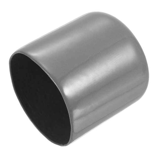 Unique Bargains 20pcs Rubber End Caps 40mm ID Vinyl PVC Round Tube Bolt Cap Cover Screw Thread Protector Dark Grey