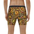 thumbnail image 2 of Men's Boxer Briefs, Vintage Sunflower and Corn Autumn Soft and Breathable Mens Underwear Boxer Briefs With Widen Waist, 2 of 5