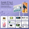 thumbnail image 3 of ApoloSign 24" Smart Portable TV (2nd Gen) - 1080P FHD Touchscreen, Android 15 (Google EDLA), 16GB(8+8) RAM, 128GB ROM, Built-in Battery, Rolling Tablet TV on Wheels for Home, Office & Gym, 3 of 15