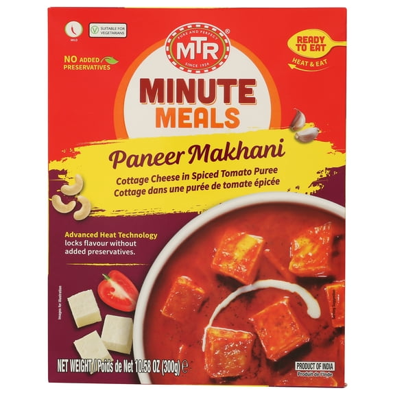 MTR Minute Meals Paneer Makhani Ready to Eat, 10.58 Oz