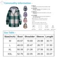 thumbnail image 2 of Men's Plaid Shirt Hooded Zipper Sweatshirt Men's Casual Fashion SweatshirtM, 2 of 3