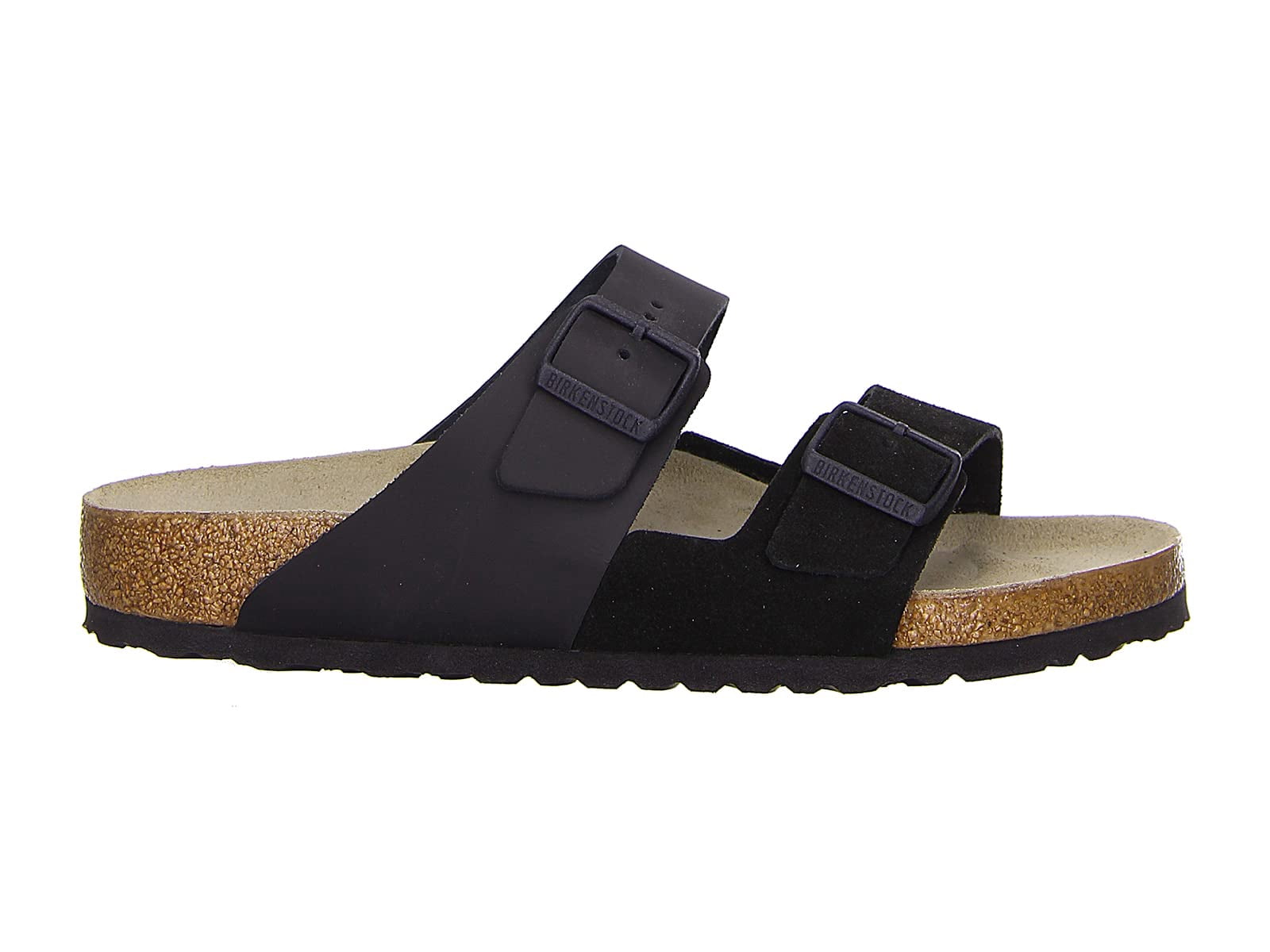 BIRKENSTOCK Arizona Split Color-Block Leather Sandals - Monochrome Chic with Premium Craftsmanship