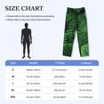 thumbnail image 2 of Salouo Natural Green Leaves Print Pajama Pants for Men, Lounge Pants Elastic Waistband Casual Men's sleepwear Loungewear Sleep Pajama Pant -X-Large, 2 of 7