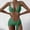 Green, variant on Sexy Swimsuit Women 3 Piece Swimwear Balconette Bikinis Crew Neck Thong Gray Bikini,M