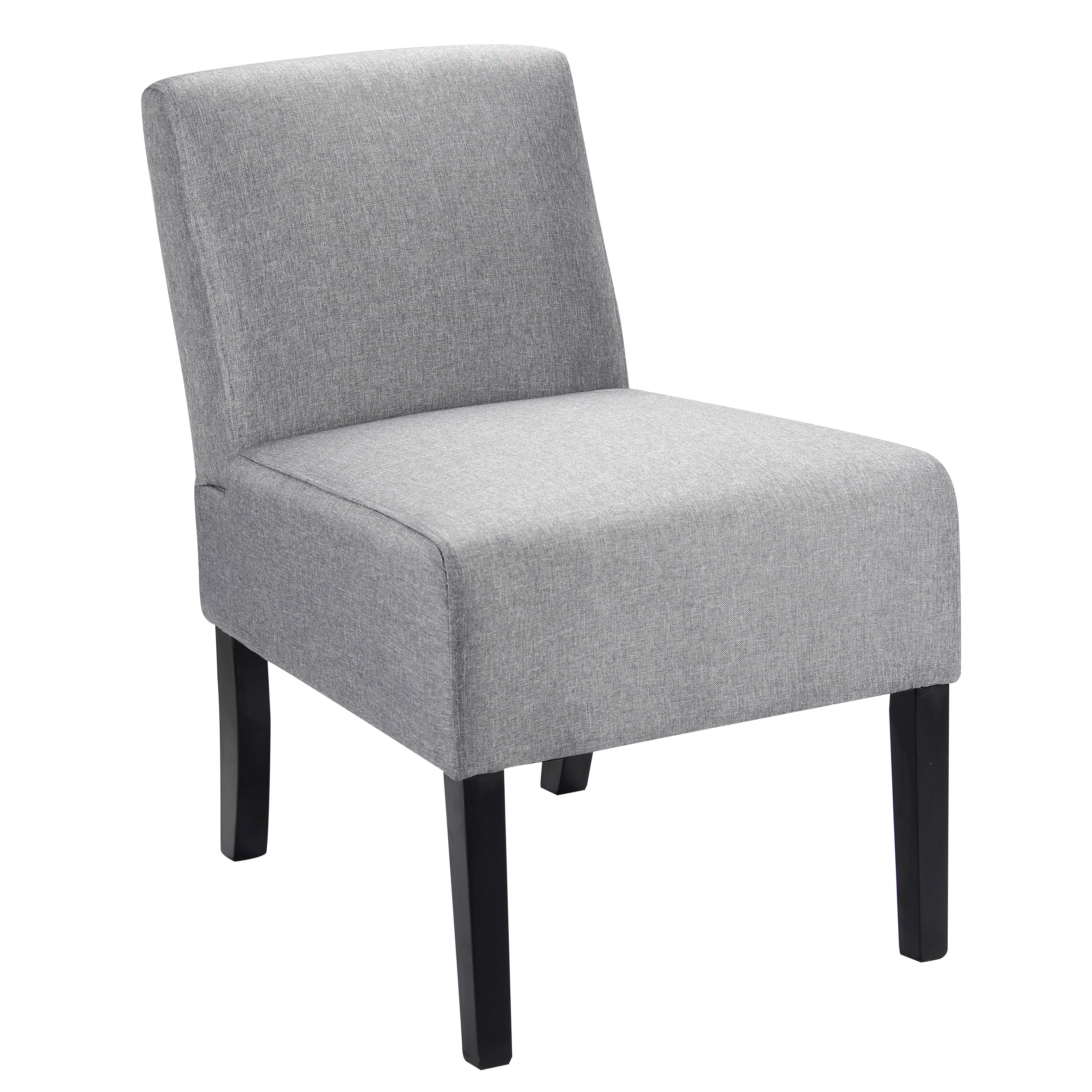 Porthos Home Contemporary Style Low Back Armless Accent Chair with