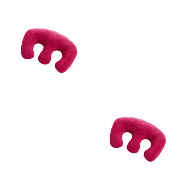 Almohada de pecho desmontable Vogacara para SPA Salón de belleza 2Conjunto Rosa roja