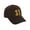 Brown, variant on 3D Vintage Custom Number Low Profile Adjustable Baseball Dad Hat Cap, Black Gold, 7