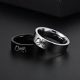 thumbnail image 7 of FEOLGEHLY Stainless Steel Rings for Couples Promise Rings for Couples for Him or Her, Anniversary Engagement Wedding Ring Trendy Jewelry Valentines Day Gift for Women or Men(Silver,12), 7 of 7