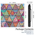 thumbnail image 2 of Elegant Mahjong Mat for Table, 31.5*31.5in Anti Slip American Mahjong Table Cloth, Noise Reduction, Neoprene Mah jongg Mat with Carrying Bag & 3 Dices, Mahjong Set Gift for Board Tile Games Mats, 2 of 7
