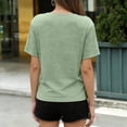 thumbnail image 5 of CHGBMOK Womens Summer Tops Short Sleeve Basic Casual V Neck T Shirts, 5 of 8