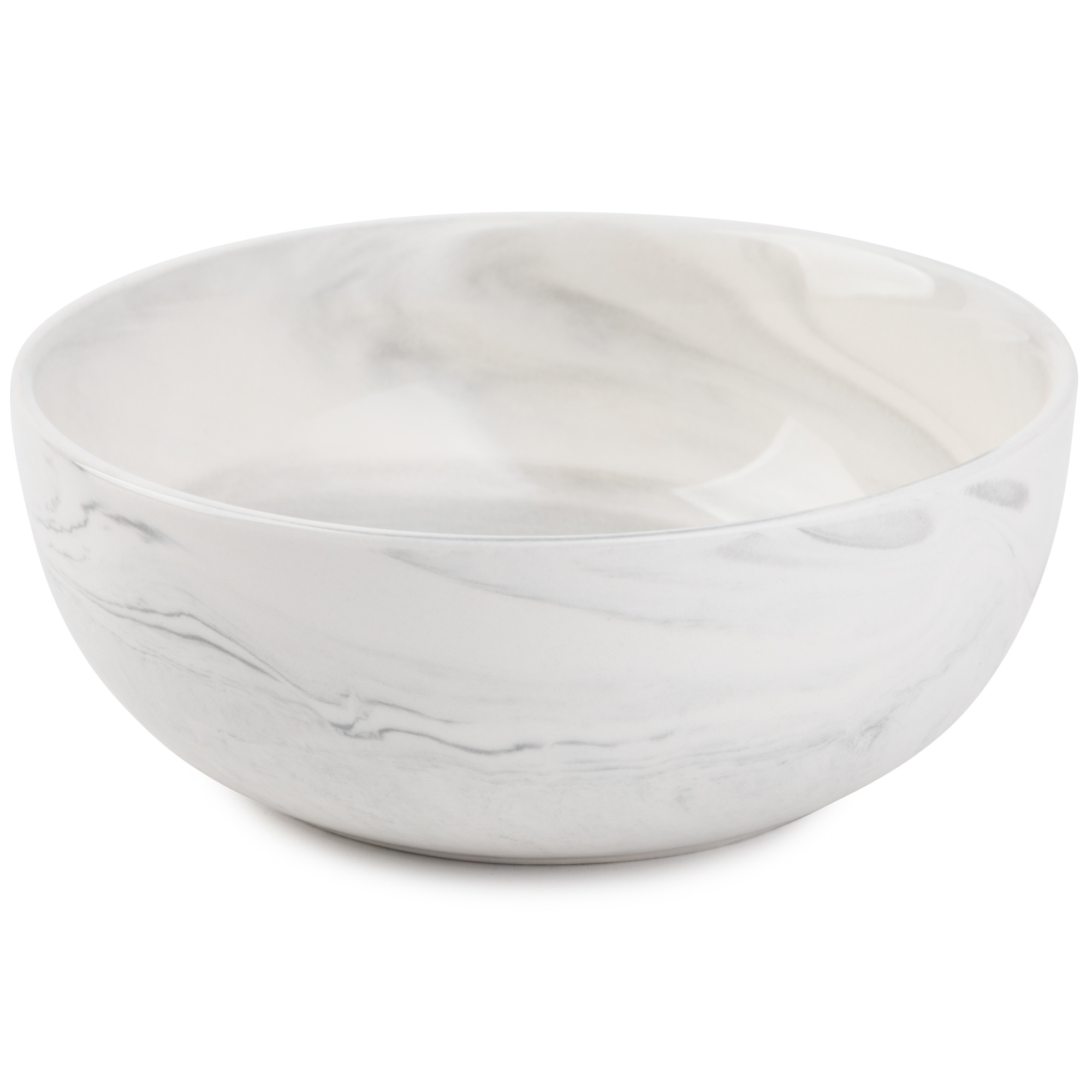 Thyme & Table Grey Marble 12-Piece Ceramic Dinnerware Set photo 7