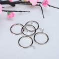 thumbnail image 1 of Uxcell 1.3'' Curtain Rings with Eyelet for Curtain Rod Metal Silver Tone Pack of 20, 1 of 7