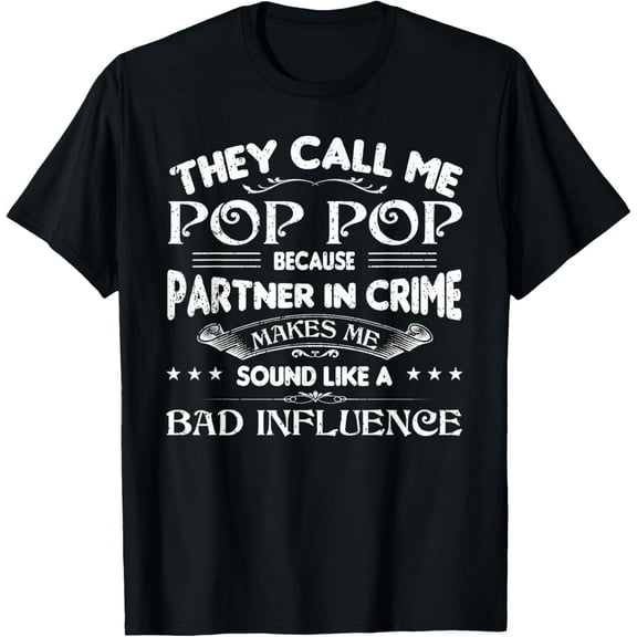 Funny Pop Pop Dad Shirt Valentine Fathers Day Christmas T-ShirtMen's and women's short-sleeved pure cotton shirts