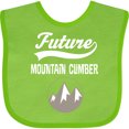 thumbnail image 3 of Inktastic Future Mountain Climber Hiking Boys or Girls Baby Bib, 3 of 4