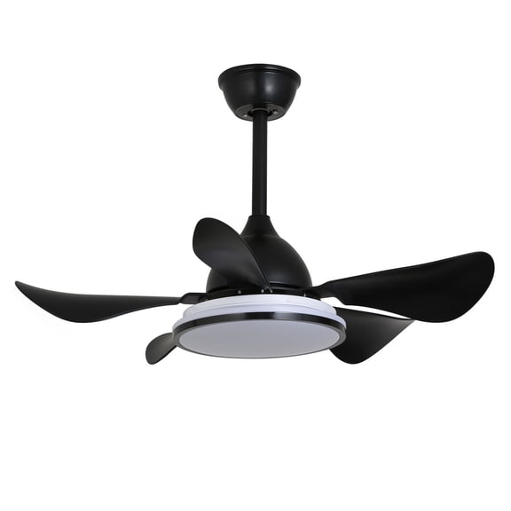 Wildnix Modern 42-Inch Ceiling Fan Light with LED and Adjustable Speed, Remote Control, 5 Fan Blades, White/Yellow/Neutral Light, Stylish Home Decor