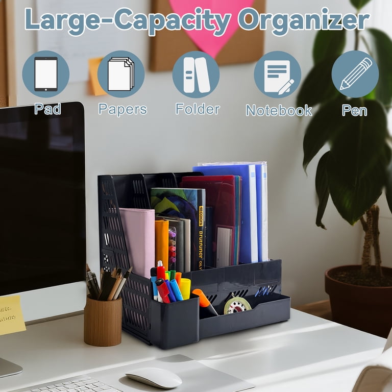 AGCAN 2-Pack 4-Tier Desk Organizer with File Holder photo 8