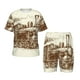 thumbnail image 1 of Fotbe Train Pijama Estampada de 2 Piezas para Niños – Ropa de Dormir de Manga Corta Cómoda para Niños y Niñas, Camiseta y Shorts de Algodón-Small, 1 of 6