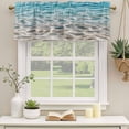 thumbnail image 2 of Ocean Water Ripple Curtain Valances for Windows, Kitchen Valance Window Treatments Panel 2 Pack, Summer Seaside Underwater Scene Rod Pocket Short Curtains for Bathroom Bedroom 42 x 12 Inch, 2 of 8