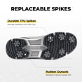 thumbnail image 4 of FitVille Wide Mens Golf Shoes Men Spiked Cushioning for Flat Feet Arch Support, Lightweight Slip-Resistant, 4 of 6