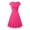 Hot Pink, variant on Bodycon Dress Basic Outdoor Home Short Sleeve Slim T Shirt Dress Tee Dress Swing Dress Plain Ruched V Neck Mini Dress Black L2